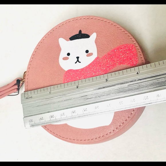 Lauren Conrad Pink Cat Circle Wristlet - Picture 6 of 8